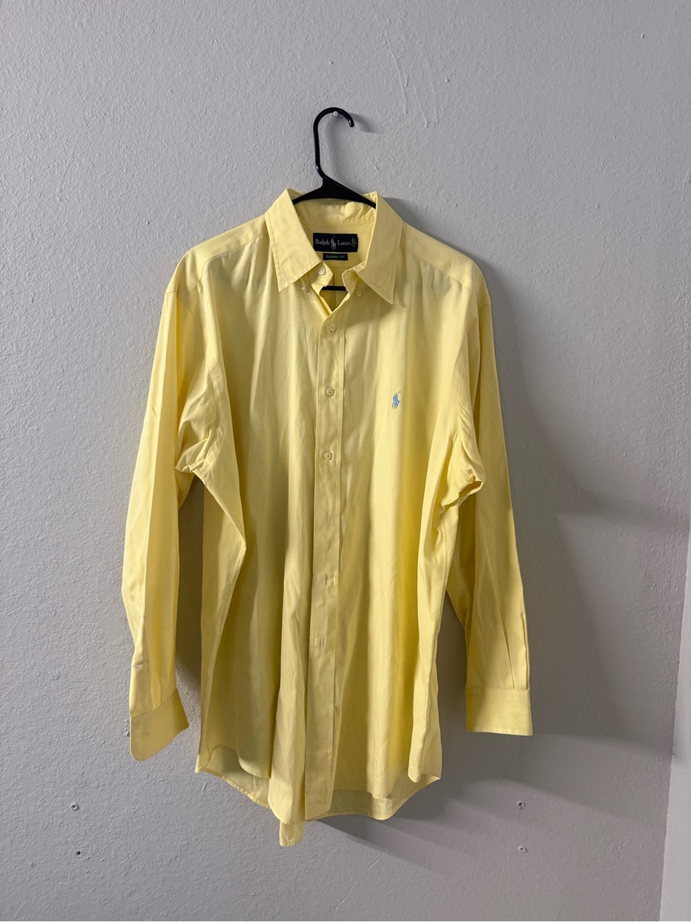 Ralph Lauren Yellow Long-Sleeve Dress Shirt